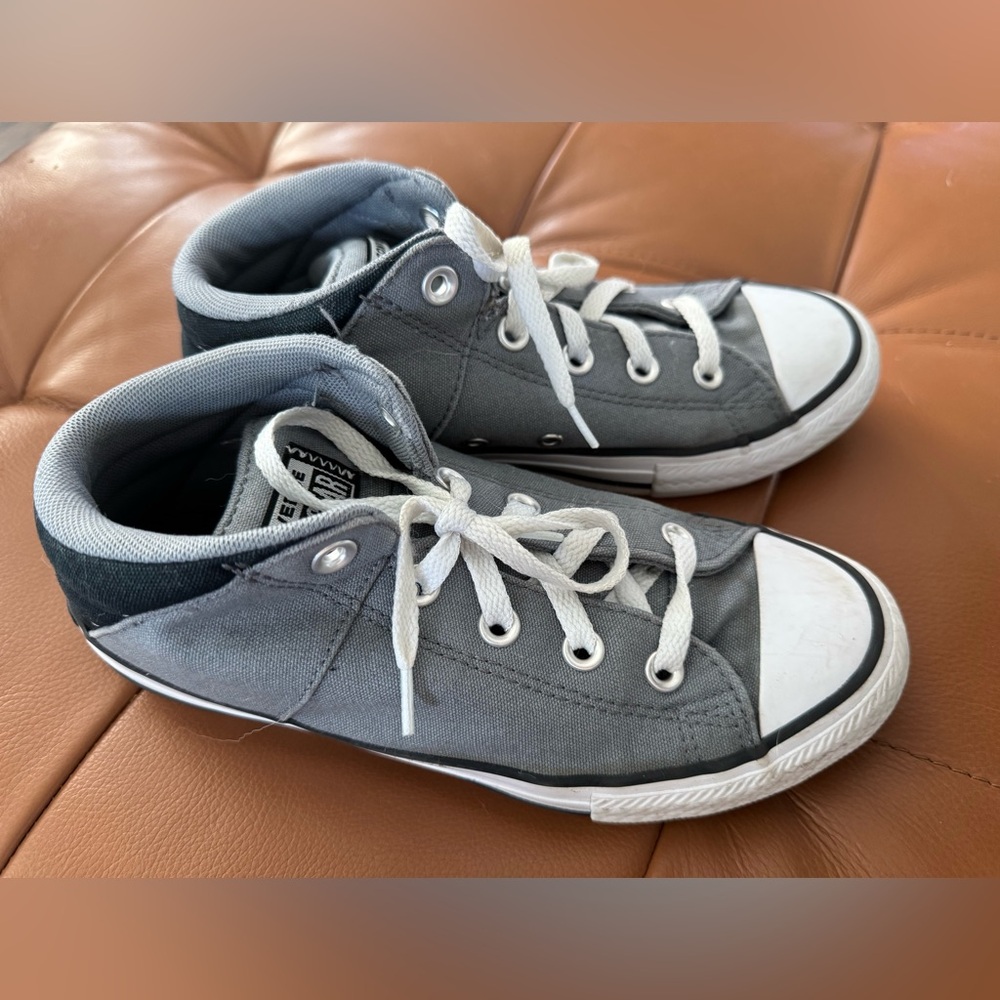Converse Gray and White Sneakers Classic Canvas Design